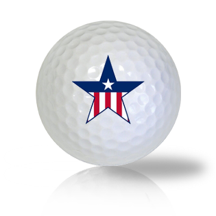 America Flag Star Golf Balls - Halfpricegolfballs