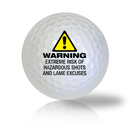 Warning Really Funny Golf Balls - Half Price Golf Balls - Canada's Source For Premium Used & Recycled Golf Balls