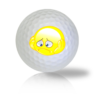 Down In The Dumps & Worried Emoticon Golf Balls - Half Price Golf Balls - Canada's Source For Premium Used & Recycled Golf Balls