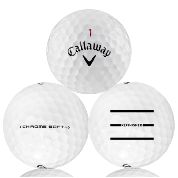Custom Callaway Chrome Soft Refinished (Triple-Line) Used Golf Balls - Foundgolfballs.com