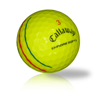 Custom Callaway Chrome Soft X Triple Track Yellow - Halfpricegolfballs.com
