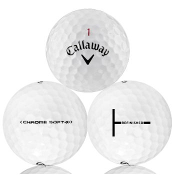 Custom Callaway Chrome Soft X Refinished (T-Line) Used Golf Balls - Foundgolfballs.com