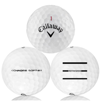 Custom Callaway Chrome Soft X Refinished (Triple-Line) Used Golf Balls - Foundgolfballs.com