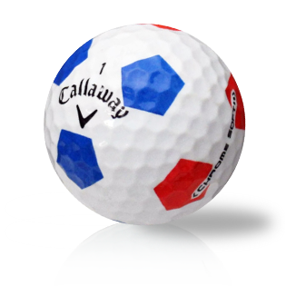 Callaway Chrome Soft X Truvis Red Blue - Half Price Golf Balls - Canada's Source For Premium Used & Recycled Golf Balls