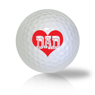 I Love Dad Golf Balls - Halfpricegolfballs