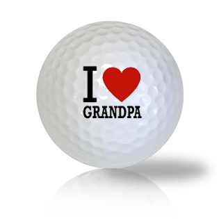 I Love Grandpa Golf Balls - Halfpricegolfballs