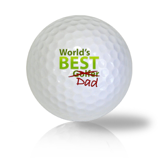 World's Best Dad Golf Balls - Halfpricegolfballs