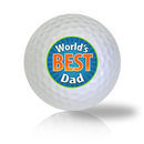 World's Best Dad Golf Balls - Halfpricegolfballs