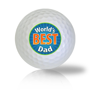World's Best Dad Golf Balls - Halfpricegolfballs