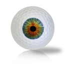 Blue Brown Eye Ball Golf Balls - Halfpricegolfballs