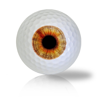 Light Brown Eye Ball Golf Balls - Halfpricegolfballs