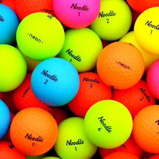 Noodle Neon Matte Colour Mix Used Golf Balls - Halfpricegolfballs.com