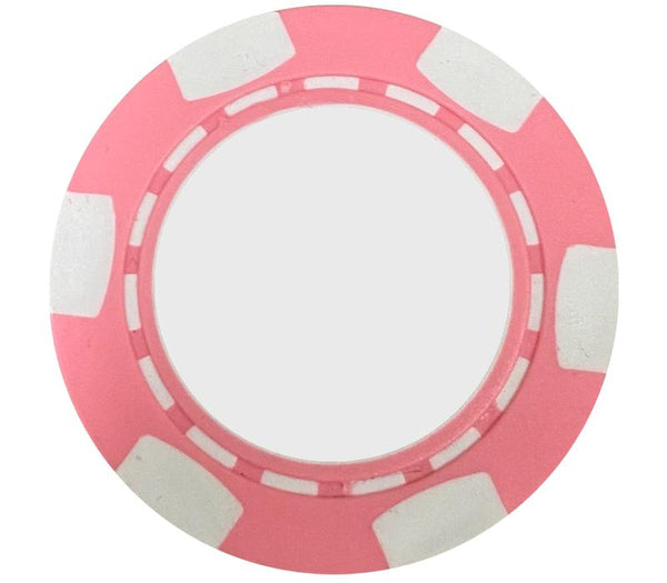 Custom Classic Personalized Poker Chips - Pink - Half Price Golf Balls - Canada's Source For Premium Used Golf Balls