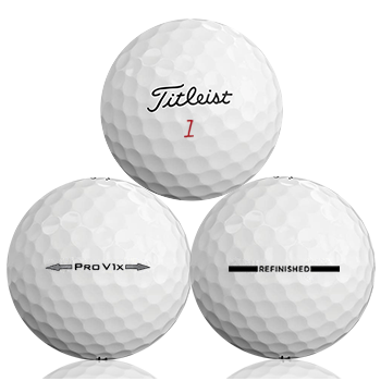 Custom Titleist Pro V1X Refinished (Straight Line) Used Golf Balls - Foundgolfballs.com