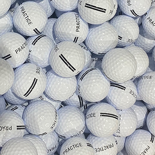 Bulk NEW Black Stripe Practice Range Balls - Half Price Golf Balls - Canada's Source For Premium Used Golf Balls