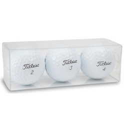 Custom Packaging - 4 Sleeves Of 3 Balls Each (Holds One Dozen Balls) - Half Price Golf Balls - Canada's Source For Premium Used & Recycled Golf Balls